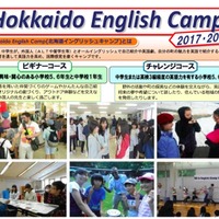 北海道イングリッシュキャンプ（Hokkaido English Camp 2017･2018）ポスター　詳細（1/2）
