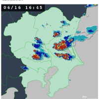 ウェザーニュース　現在の雨雲のようす