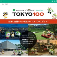 東京都交通局×トリップアドバイザー「TOKYO100　～世界に自慢したい東京のベスト100スポット！～　」
