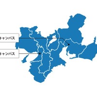 N高等学校・通学コース、2018年4月に横浜・千葉・名古屋に新キャンパス開校　画像は関西中部エリア