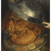 ジュゼッペ・アルチンボルド：日本初出品の「コック／肉」