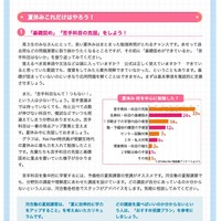 Kei-Net「夏休み40日間の過ごし方」　夏休みこれだけはやろう！（一部）