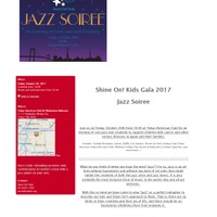 Shine On! Kids 2017 Gala - Jazz Soiree　申込みフォーム