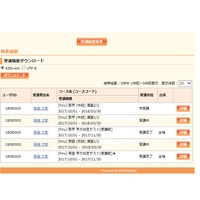 阪南大学入学前教育の受講履歴の画面イメージ