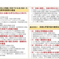 福島県立高等学校改革基本計画（平成31年度～平成40年度）素案の概要
