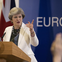 イギリスの「メイ」首相　(Photo by Dan Kitwood/Getty Images)