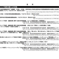 平成29年度版「キャリア教育」資料集 研究・報告書・手引編 目次（I）