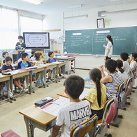 戸田市立戸田第一小学校で行われた授業のようす