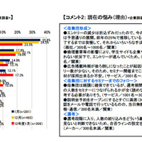 現在の悩み（企業調査）