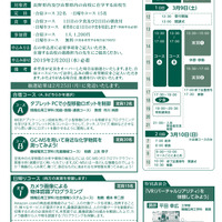 「サイエンス体験プログラム in SUWA」パンフレット／詳細内容