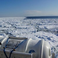 北海道網走の流氷船 オーロラ号 が3月31日まで運行中（撮影日：1月25日）