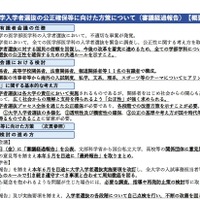 「大学入学者選抜の公正確保等に向けた方策について（審議経過報告）」の概要