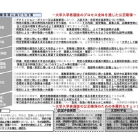 公正確保等に向けた方策