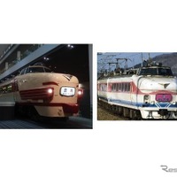 クハ489形は信越本線横川～軽井沢間（現・廃止）でEF63形電気機関車との協調運転用に登場した489系特急型電車の先頭車で、上野～金沢間の特急『白山』でおもに運用。1989年に右の白山色に塗り替えられたが、1997年に横川～軽井沢間が廃止された後は国鉄色に戻り、上野～金沢間の急行『能登』に運用されていた。