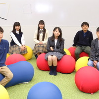 ドルトン東京学園 生徒のみなさん（左からHくん、Mさん、Fさん、Iさん、T.Nくん、T.Kくん）