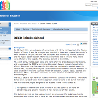 OECD、東北スクールプロジェクト（パリ本部サイト）