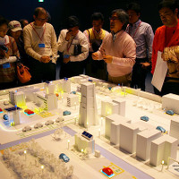 一昨年のヨコハマモビリティ“プロジェクトZERO”1周年記念イベントで展示された横浜市のジオラマ