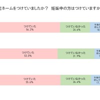 胎児ネームをつけていたか（妊娠中の者はつけているか）