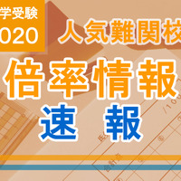 【中学受験2020】人気難関校倍率情報（2/3版）4塾偏差値情報