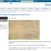 英大学、800年前の憲章マグナカルタの原本を追う