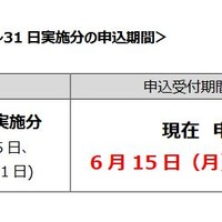 英検S-CBT 7月23日～31日実施分の申込期間