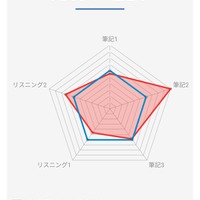 技能ごとの正答率や問題ごとの正誤が瞬時に表示される（画像はイメージ）