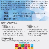 ワークショップ「東大生がつくるSDGsの授業」