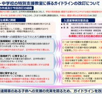 公立小・中学校の特別支援教室に係るガイドラインの改訂について（概要）