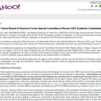 Yahoo!のニュースリリース