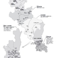 京都府公立高等学校の所在地図