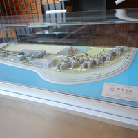 海陽学園の模型図。右側に連なる建物が生徒が6年間過ごすハウス