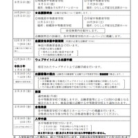 2023年度神奈川県立の中等教育学校の入学者の募集および決定に関する日程