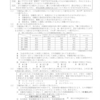 【高校受験2021】福島県公立高校入試＜社会＞問題・正答