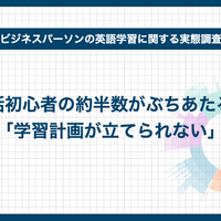 ビジネスパーソンの英語学習に関する実態調査