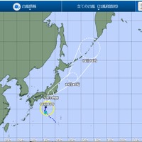台風8号、8/13東日本太平洋側にかなり接近・上陸するおそれ