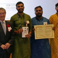 審査員特別賞に選ばれたチーム「Shunya」はインドから参加した