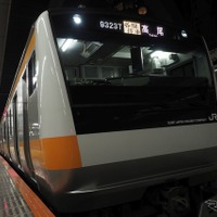 2019～2020年の終夜運転では東京駅に乗り入れていた中央線。2022～2023年では復活した前回に続き、乗入れがない。