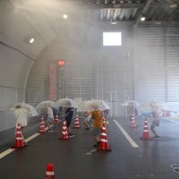 2022年度のトンネル非常用設備（水噴霧）体験