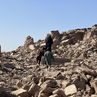 アフガニスタン地震の被災地