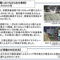 大雪に対する国土交通省発表