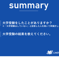 大学受験の合否に関するアンケート