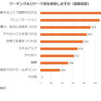 ワーキングホリデーで何を期待する？（複数回答）