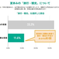 夏休みの「旅行・観光」について