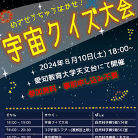 【夏休み2024】星空観測や宇宙クイズ…愛知教育大8/10