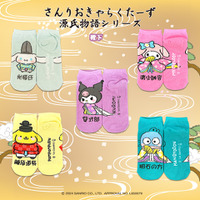 「サンリオキャラクターズ×源氏物語」靴下 550円（C）2024 SANRIO CO., LTD. APPROVAL NO. L650079