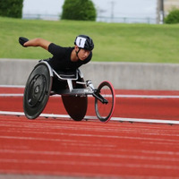 陸上競技用車いす「レーサー」体験