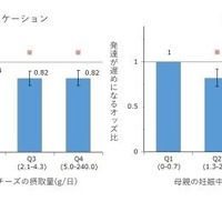 妊娠中の母親のチーズの摂取量とASQ-3で評価した3歳時の神経発達の関連