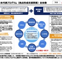 新・日本代表プログラム「拠点形成支援事業」全体像