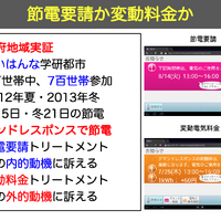 大震災後の電力ピークカットの社会実験