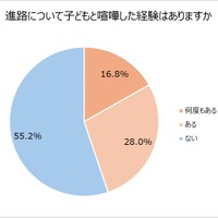 進路について子供とけんかした経験